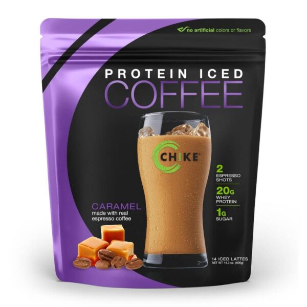 Chike High Protein Coffee Caramel made with real espresso coffee 406g