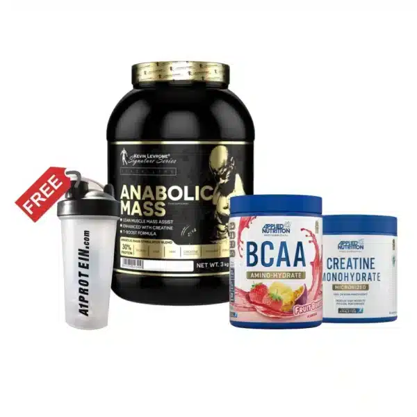 anabolic mass, bcaa, creatine, a1protein shaker free