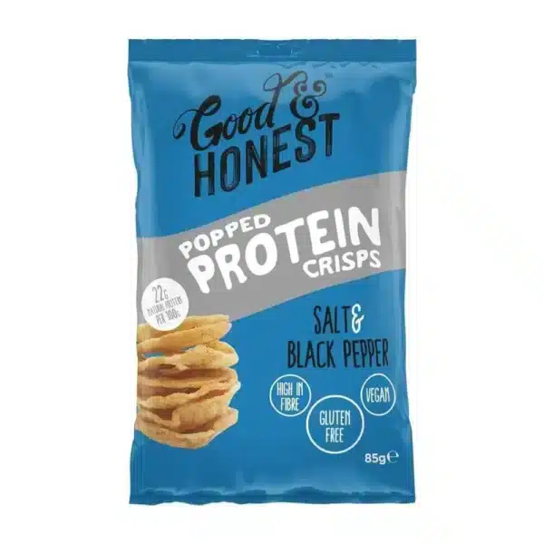 goods honest popped protein crisps salt & black pepper