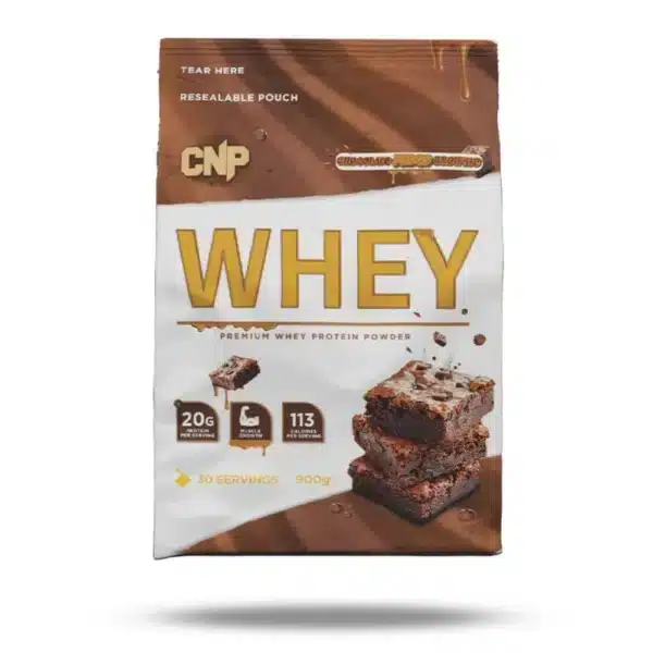 npm whey protein powder 900g 30 servings CHOCOLATE FUDGE BROWNIE