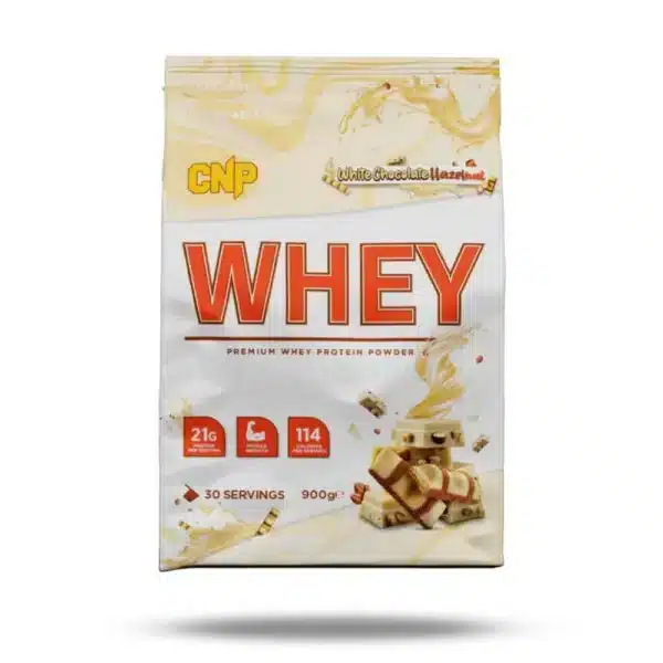 cnp whey protein powder 900g 30 servings white chocolate hazelnut