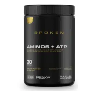 SPOKEN AMINOS+ATP | Essential Amino Acids with ATP Support | 30 Servings