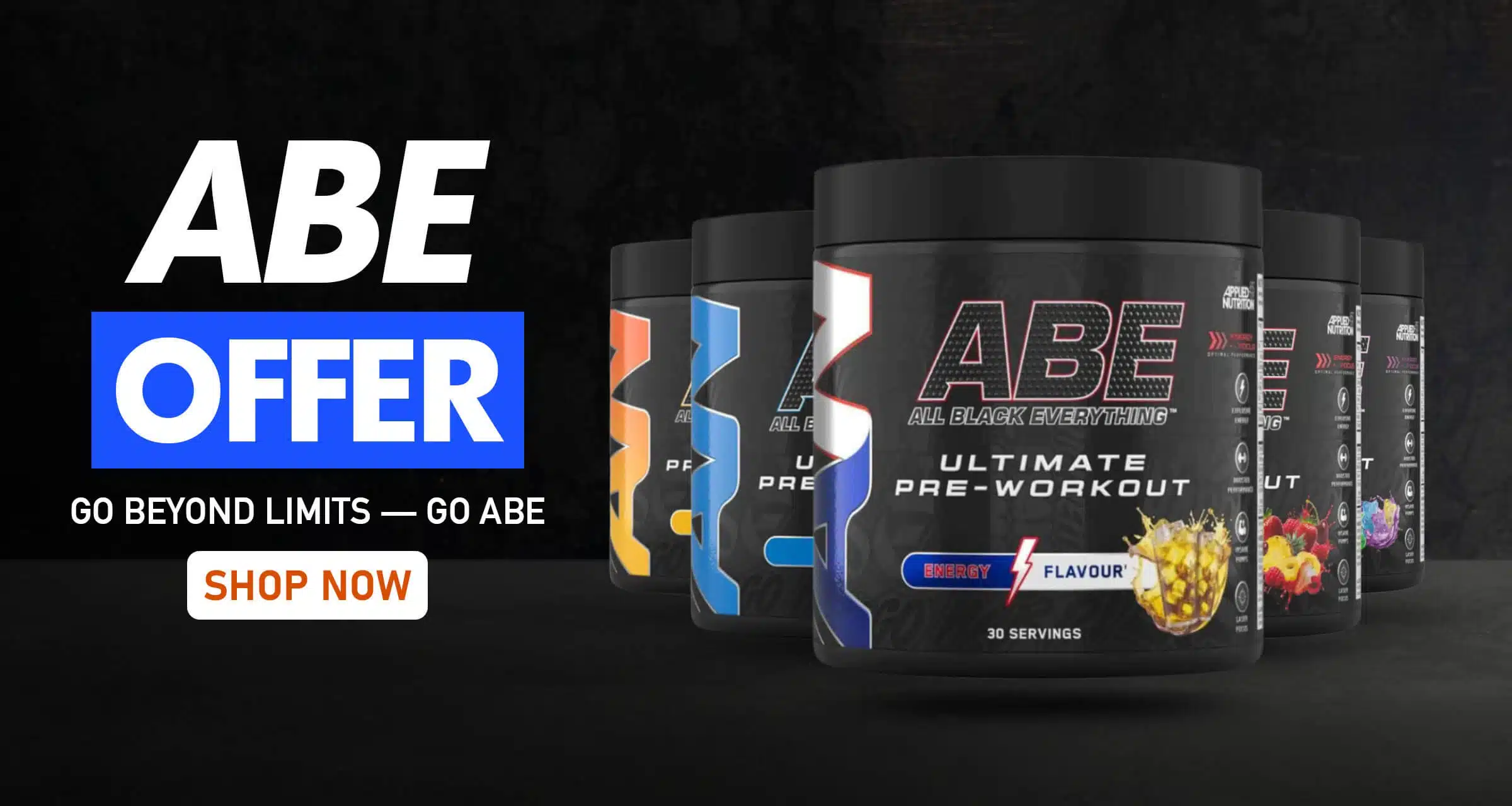 Abe all black everything pre workout mixed flavor
