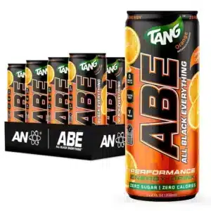 abe all black everything energy drinks, tang orange flavor, 330ml