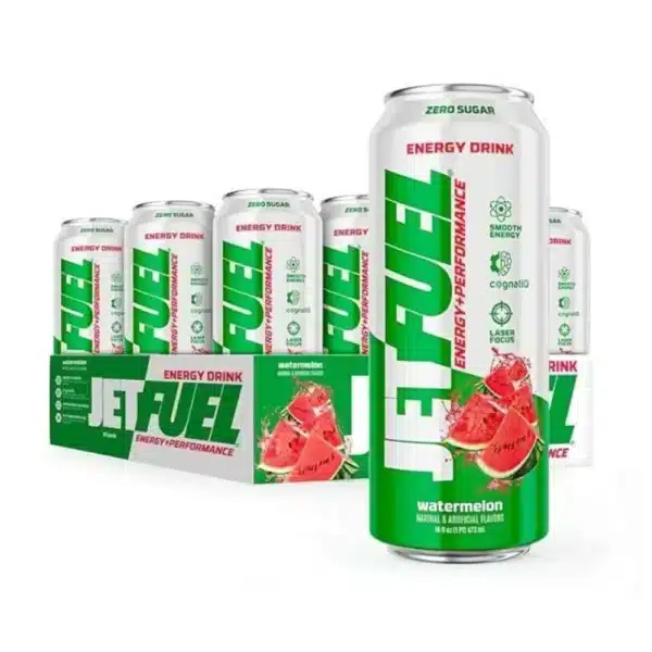 jetfuel energy drinks energy + performance, zero sugar, watermelon