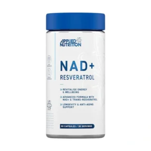 Applied Nutrition NAD+ + Resveratrol – Anti-Aging Cellular Energy & Longevity Support