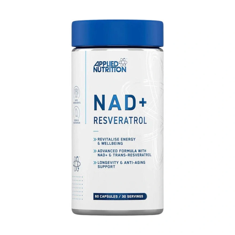 Applied Nutrition NAD+ + Resveratrol – Anti-Aging Cellular Energy & Longevity Support