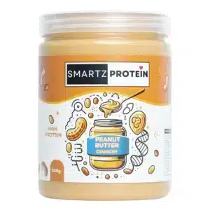 SMARTZ PROTEIN All Natural Peanut Butter Spread – 25% Protein, Roasted Peanuts (Crunchy) 500g