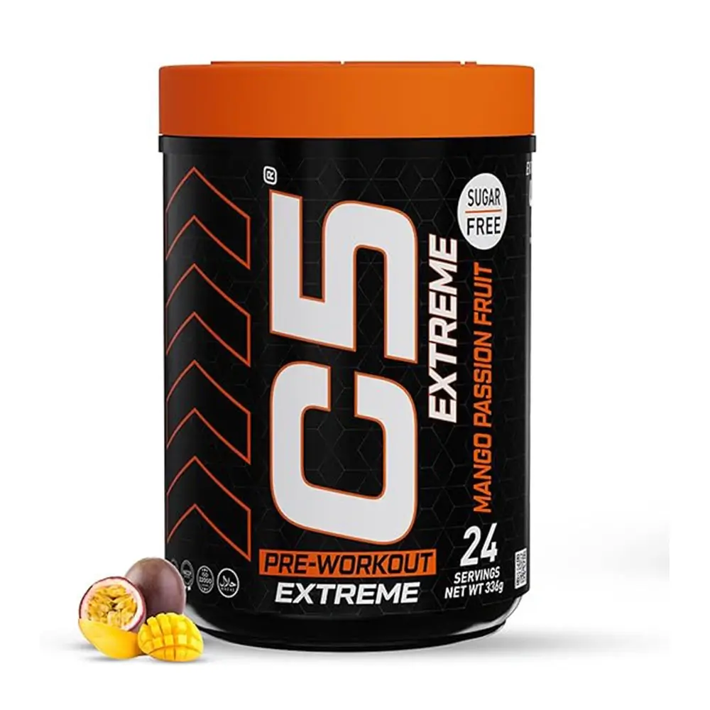 C5 Extreme Pre‑Workout Powder – Energizing Performance & Focus Formula (24 Servings)
